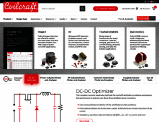 coilcraft.com screenshot