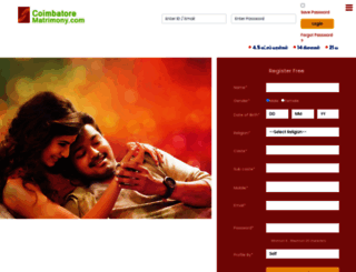 coimbatorematrimony.com screenshot