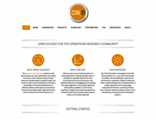 coin-or.org screenshot