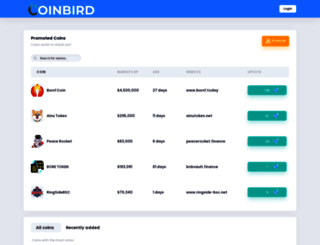 coinbird.com screenshot