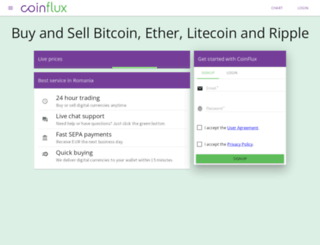 coinflux.com screenshot