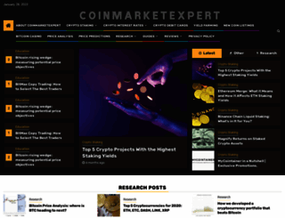coinmarketexpert.com screenshot
