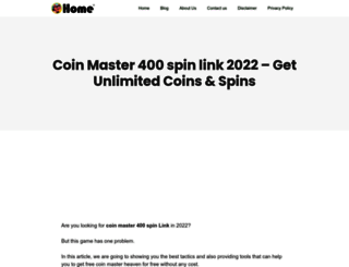 coinmasterhome.com screenshot