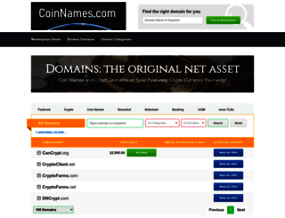 coinnames.com screenshot
