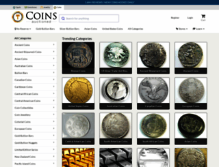 coins-auctioned.com screenshot