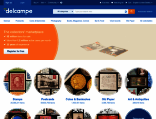 coins.delcampe.com screenshot