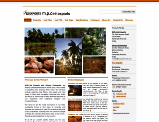 coirexports-india.com screenshot