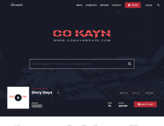 cokaynbeats.com screenshot