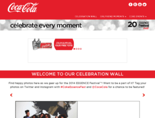 cokeessence-stage.coke.com screenshot