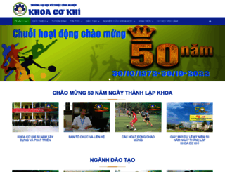cokhi.tnut.edu.vn screenshot