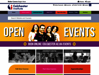 colchester.ac.uk screenshot