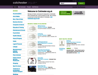 colchester.org.uk screenshot