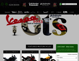 colchesterkawasaki.co.uk screenshot