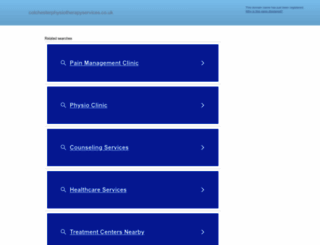 colchesterphysiotherapyservices.co.uk screenshot
