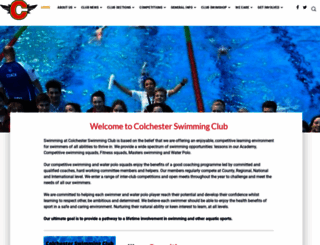 colchesterswimming.com screenshot