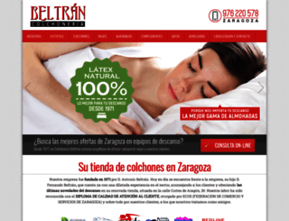 colchoneszaragoza.com screenshot