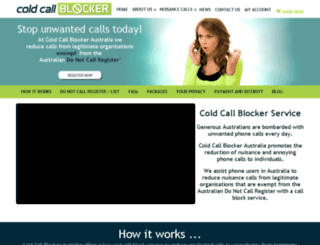 coldcallblocker.com.au screenshot