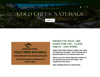 coldcreeknaturals.com screenshot