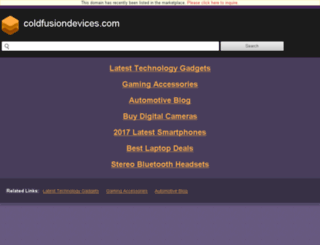 coldfusiondevices.com screenshot
