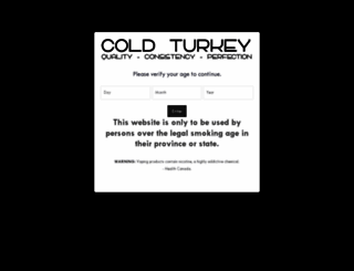 coldturkeyjuice.com screenshot