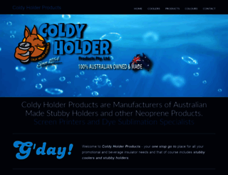 coldyholder.com.au screenshot