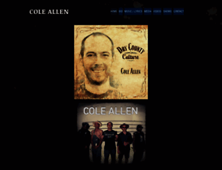 coleallenmusic.com screenshot