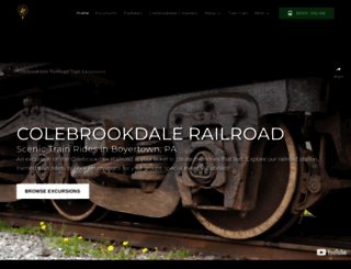 colebrookdalerailroad.com screenshot