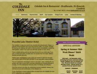 coledale-inn.co.uk screenshot