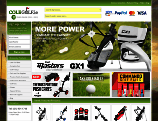 colegolf.ie screenshot