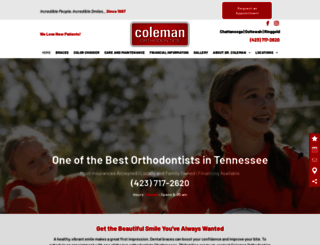 colemanbraces.com screenshot
