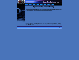 colemfgsystems.com screenshot