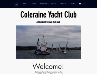 coleraineyachtclub.co.uk screenshot
