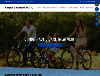 colerchiropractic.com screenshot