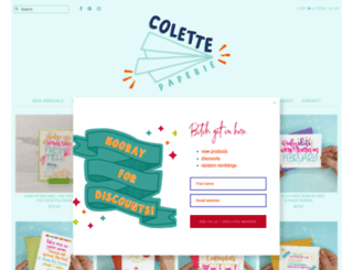 colettepaperie.com screenshot