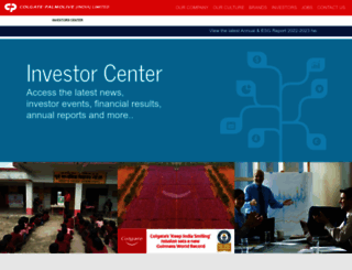 colgateinvestors.co.in screenshot