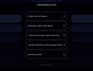 coliespastries.com screenshot