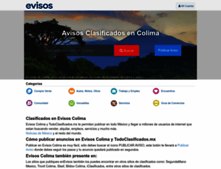 colima.evisos.com.mx screenshot