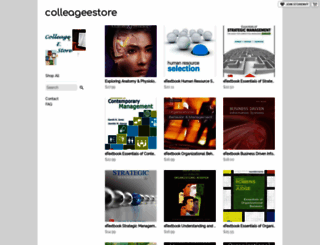 colleageestore.storenvy.com screenshot