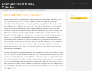 collectcoinsandpapermoney.com screenshot