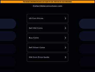 collectiblecoinsstore.com screenshot