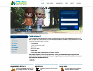 collectiblesdatabase.com screenshot