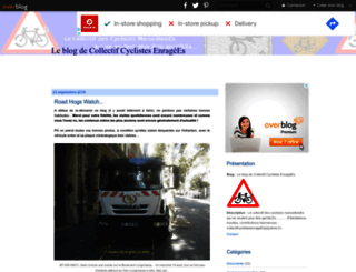 collectifcyclistesenragees.over-blog.com screenshot