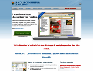 collectionneurderecettes.com screenshot