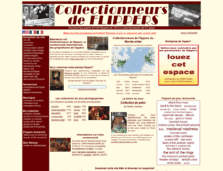 collectionneursdeflippers.com screenshot