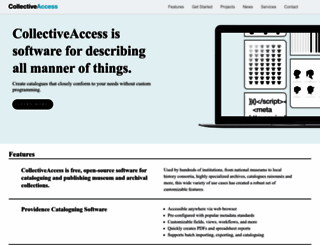 collectiveaccess.org screenshot