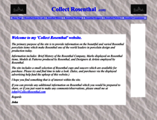 collectrosenthal.com screenshot