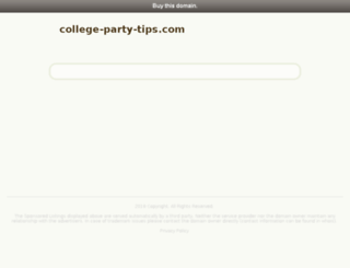 college-party-tips.com screenshot