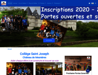college-saintjoseph-mesnieres.fr screenshot