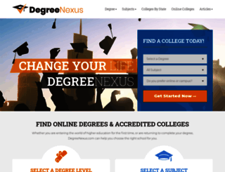 college.degreenexus.com screenshot