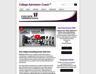 collegeadmissioncoach.com screenshot